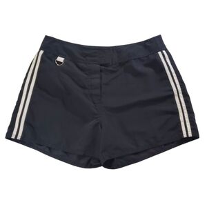 🟢2239 * Sideout Board Shorts Black White Size 9 Vintage Y2K 90s